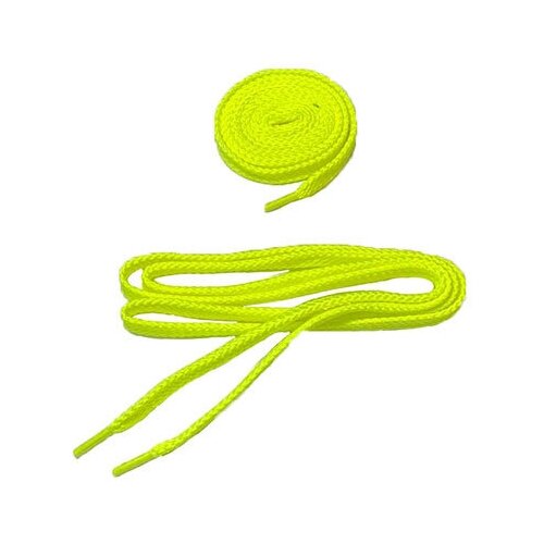 Шнурки для обуви плоские 100см, светло желтые 1 пара (2шт)
