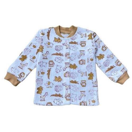 Кофточка для мальчика Зоо, цвет белый, рост 74-80 см