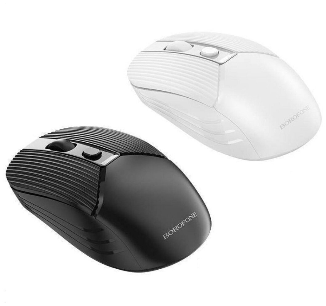 Мышь Borofone 2.4G business wireless mouse компьютерная беспроводная игровая Bluetooth DPI: 800-1200-1600 черная