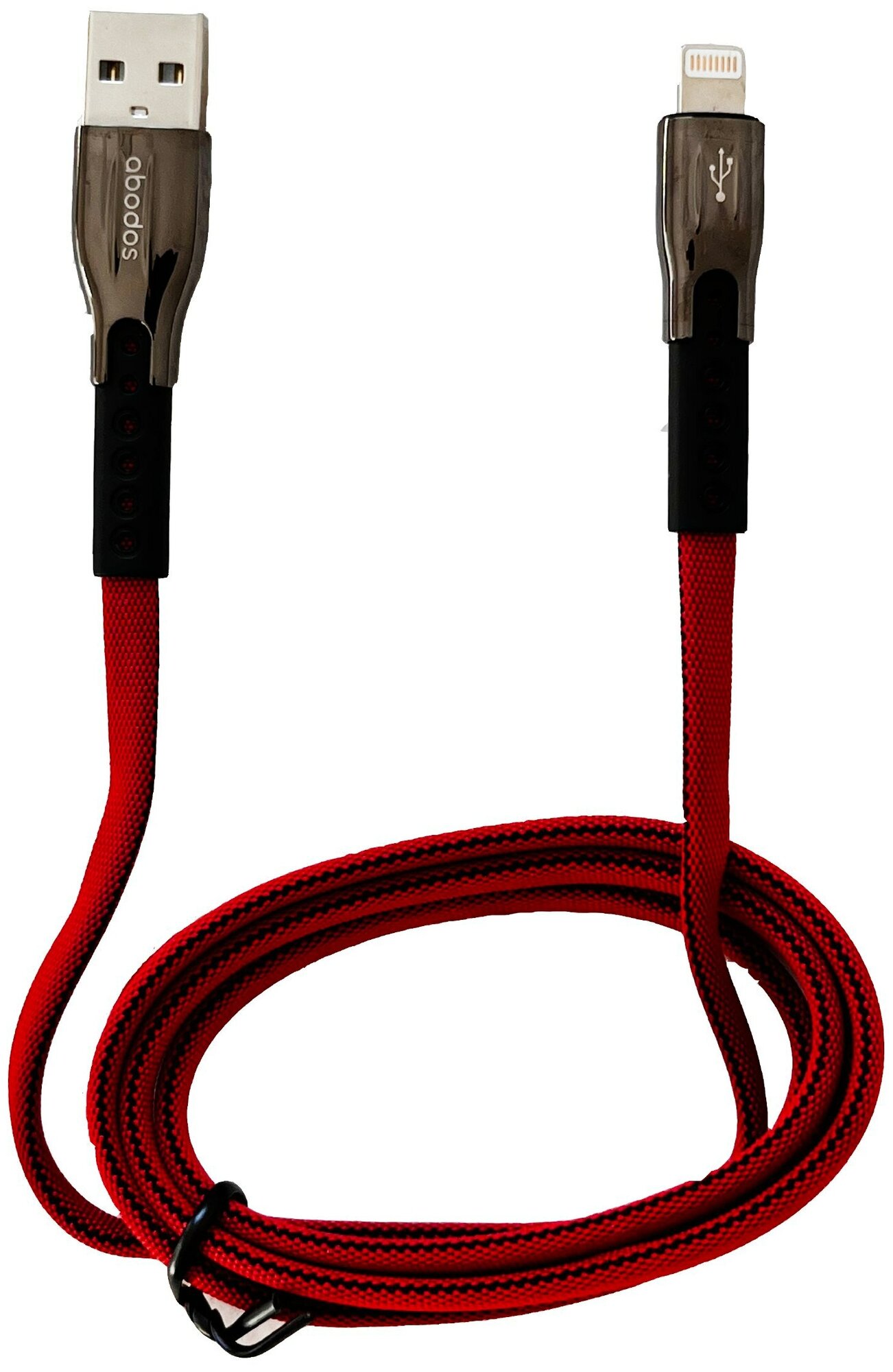 Кабель USB - Lightning 3 А, 1 м, Red/ кабель для айфона/ кабель для iphone/ провод для айфона/ Провод для iphone/ Шнур для айфона