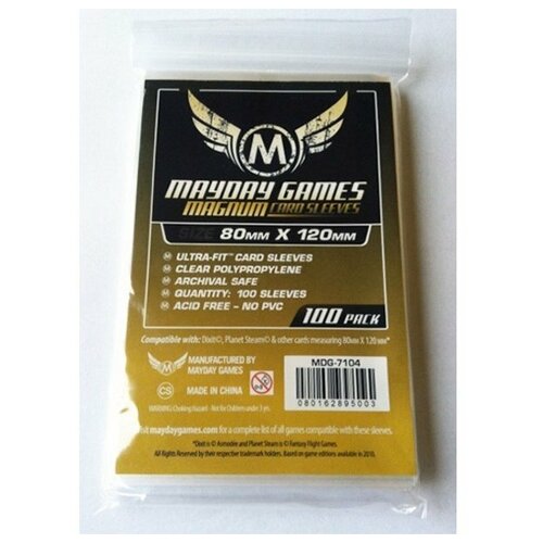 Купить Протекторы MaydayGames Card Sleeves size 80х120 (100шт) для настольной игры Dixit, Mayday Games, Настольные игры