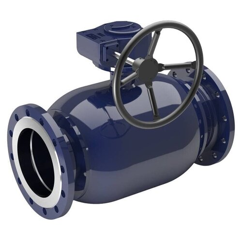 Кран стальной NAVAL фланец-фланец DN250 PN16 с редуктором