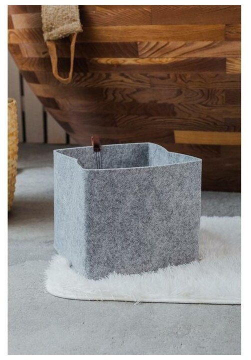 фото Корзина для хранения Eva, "ELEGANCE", 28х28х24см, 17 л.