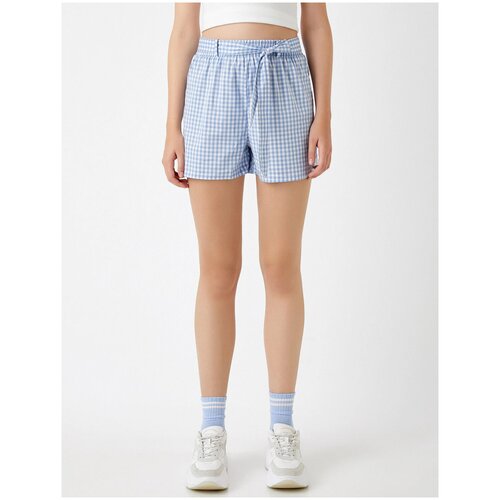 фото Шорты koton teenage, 1yal28123iw, цвет: blue check, размер: 40