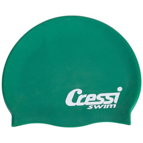 фото Шапочка для плавания cressi silicone cap kids, детская, зеленая