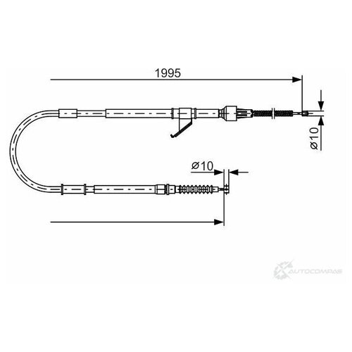 Трос ручного тормоза BOSCH 1987482069