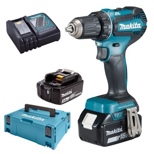 Аккумуляторная дрель-шуруповерт Makita DDF485RFJ дрель шуруповерт makita dhp451rfe lxt 18v