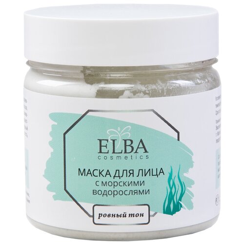 Elba cosmetics маска для лица с морскими водорослями ровный тон, 150 мл