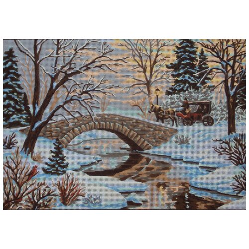 фото Набор для вышивания soulos 14.850 зимняя речка