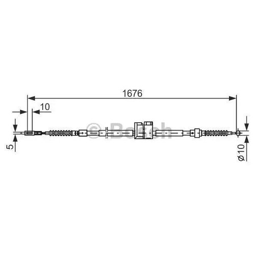 фото Bosch 1987477815 трос ручного тормоза
