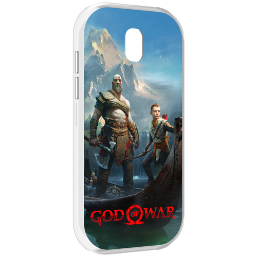 Чехол MyPads God Of War Кратос Атрей для Caterpillar S42 задняя-панель-накладка-бампер чехол mypads god of war кратос атрей для iphone 14 6 1 задняя панель накладка бампер