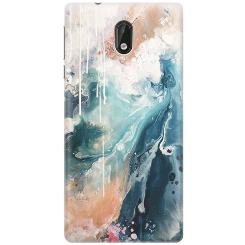 фото Re:pa накладка transparent для nokia 3 с принтом "брызги красок"