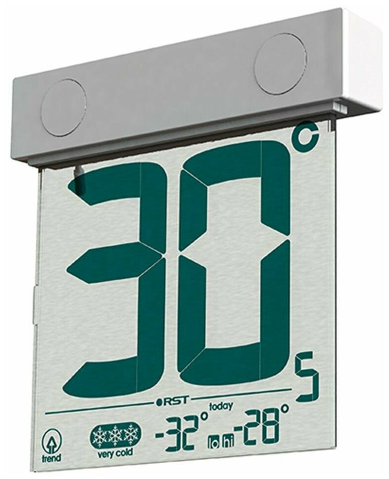 Оконный цифровой термометр С прозрачным дисплеем RST 01288 - фотография № 8