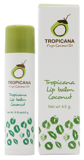 [TROPICANA] Бальзам для губ кокосовый аромат Lip balm Coconut, 4,5 гр