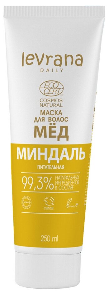 Маска для волос Levrana питательная Мед и миндаль, 250 мл - фото №1