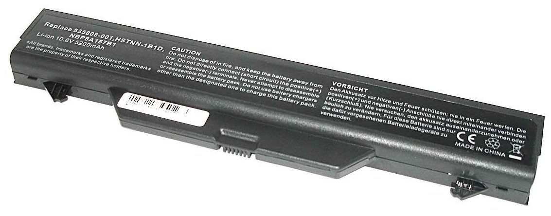 Аккумуляторная батарея для ноутбука HP Compaq 4510s 4710s (HSTNN-1B1D) 10,8V 5200mAh OEM черная