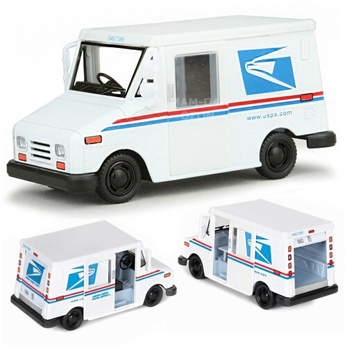 Металлическая машинка игрушка 1:36 USPS LLV (Почтовая служба США) инерционная