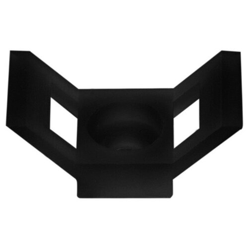 фото Площадка для крепления стяжки rexant (пс-2) 29x15 мм, черная, упаковка 100 шт.