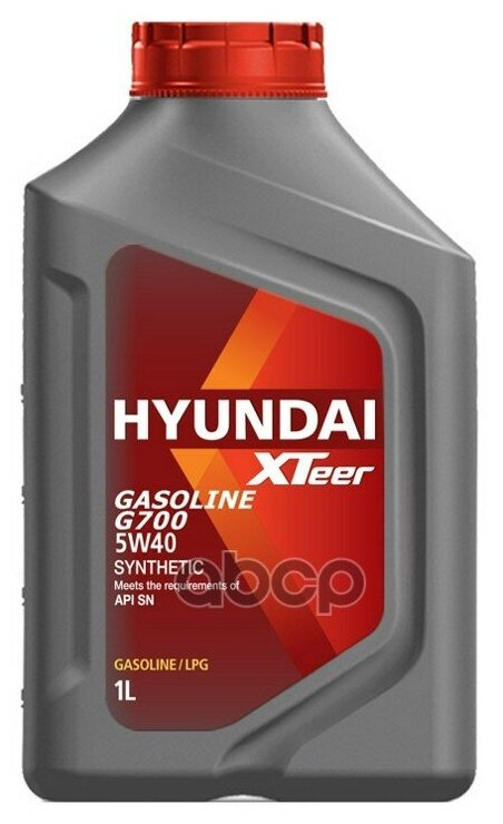 HYUNDAI XTeer Hyundai Xteer Gasoline G700 5w40 (1l)_масло Моторн! Синт Api Sp