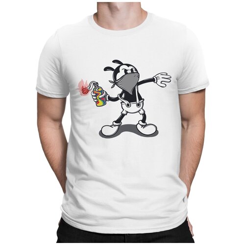 Футболка Design Heroes Микки Бэнкси Мужская Белая S