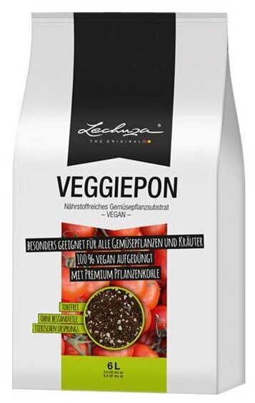 Субстрат для овощей Lechuza VEGGIEPON 6 L