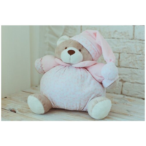 Мишка - плюш 20см розовый