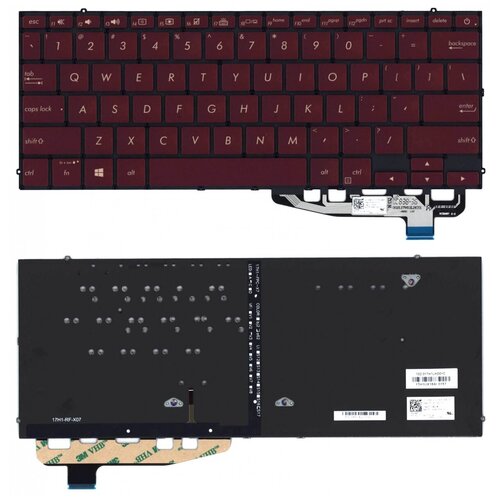 Клавиатура для ноутбука Asus ZenBook S UX391UA черная с подсветкой 230000₽