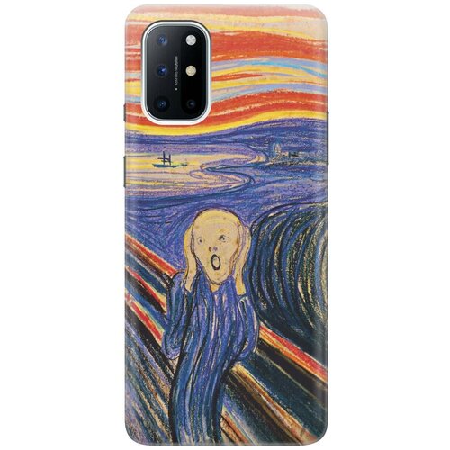 фото Ультратонкий силиконовый чехол-накладка для oneplus 8t с принтом "крик" gosso