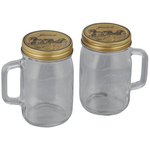 Glasslock Набор банок IG-754 750 мл, 2 шт., 750 мл, 12.5x13.2 см