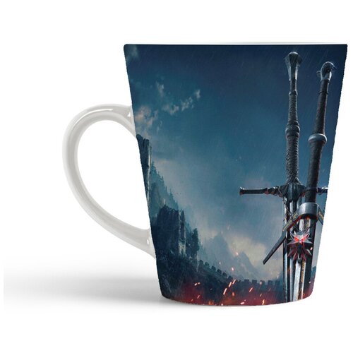 фото Кружка-латте coolpodarok ведьмак 3 witcher (два меча)