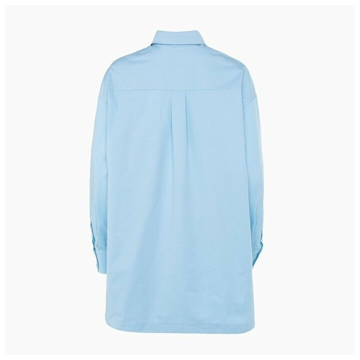 Комплект Minaku, шорты, рубашка, длинный рукав, размер 46, голубой - фотография № 2