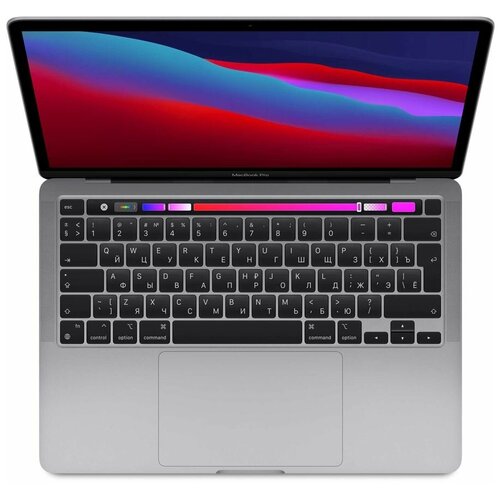 фото Ноутбук apple macbook pro 13 late 2020 [z11b0004v, z11b/6] space grey 13.3'' retina {(2560x1600) touch bar m1 chip with 8-core cpu and 8-core gpu/16gb/1tb ssd} (2020)