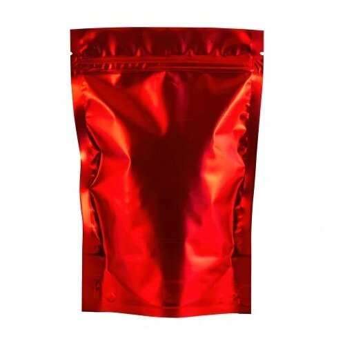 Пакет дой-пак 135x200(+40)мм, Металл/PET/бопп (красный-матовый), 50шт