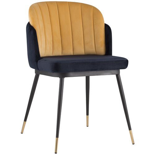 фото Стул пенелопа, велюр, синий+желтый stool group