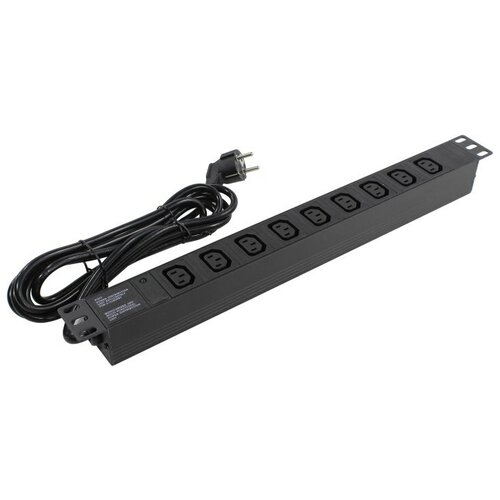 Блок розеток EXEGATE ServerPro PDU-19H908 9шт, 1U, 19