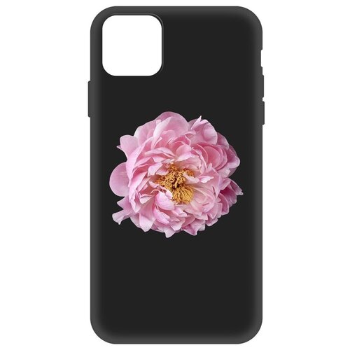 Чехол-накладка Krutoff Soft Case Женский день - Розовый пион для Apple iPhone 11 Pro Max черный чехол накладка krutoff soft case наша победа для iphone 14 pro черный