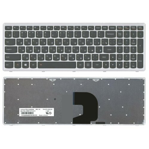 Клавиатура для ноутбука Lenovo IdeaPad Z500 P500 25206237 Z500-RU 9Z. N8RSC.40R клавиатура для ноутбука lenovo z500 p500 p n 25 206237 25206237 pk130sy1f00 9z n8rsc 40r