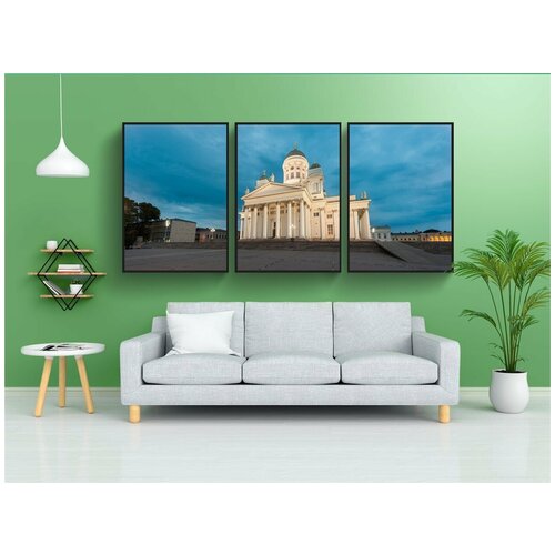 фото Набор модулных постеров для интерьера "кафедральный собор, церковь, культ" 60x90 см. в тубусе, без рамки lotsprints