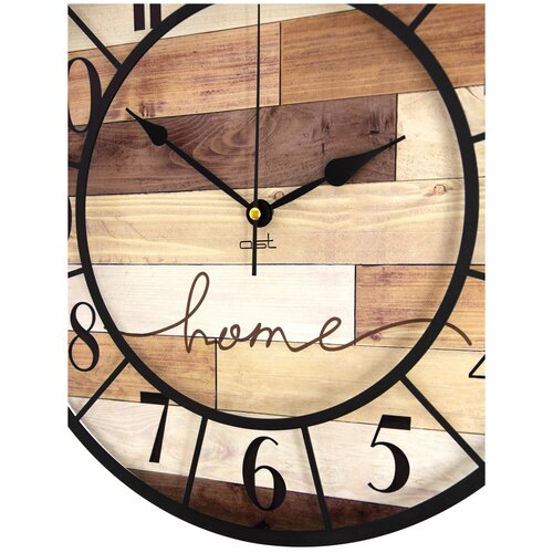 Часы настенные интерьерные Alberto B металлические бесшумные на кухню, для гостиной или спальни 42 см