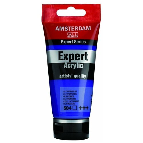 Акрил Talens Amsterdam Expert 150 мл №504 Ультрамарин, Royal Talens, синий  - купить со скидкой