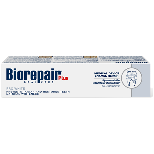 Biorepair Plus PRO White зубная паста сохраняющая белизну, 75 мл