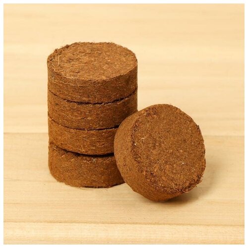 фото Таблетки кокосовые, d = 4 см, набор 10 шт без оболочки, greengo нет бренда