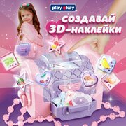 Play Okay Набор для создания украшений творчества наклеек стикеров 3d