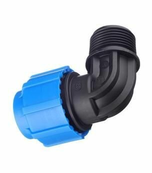 Угол ПНД 32мм с наружной резьбой 3/4" — фото 1