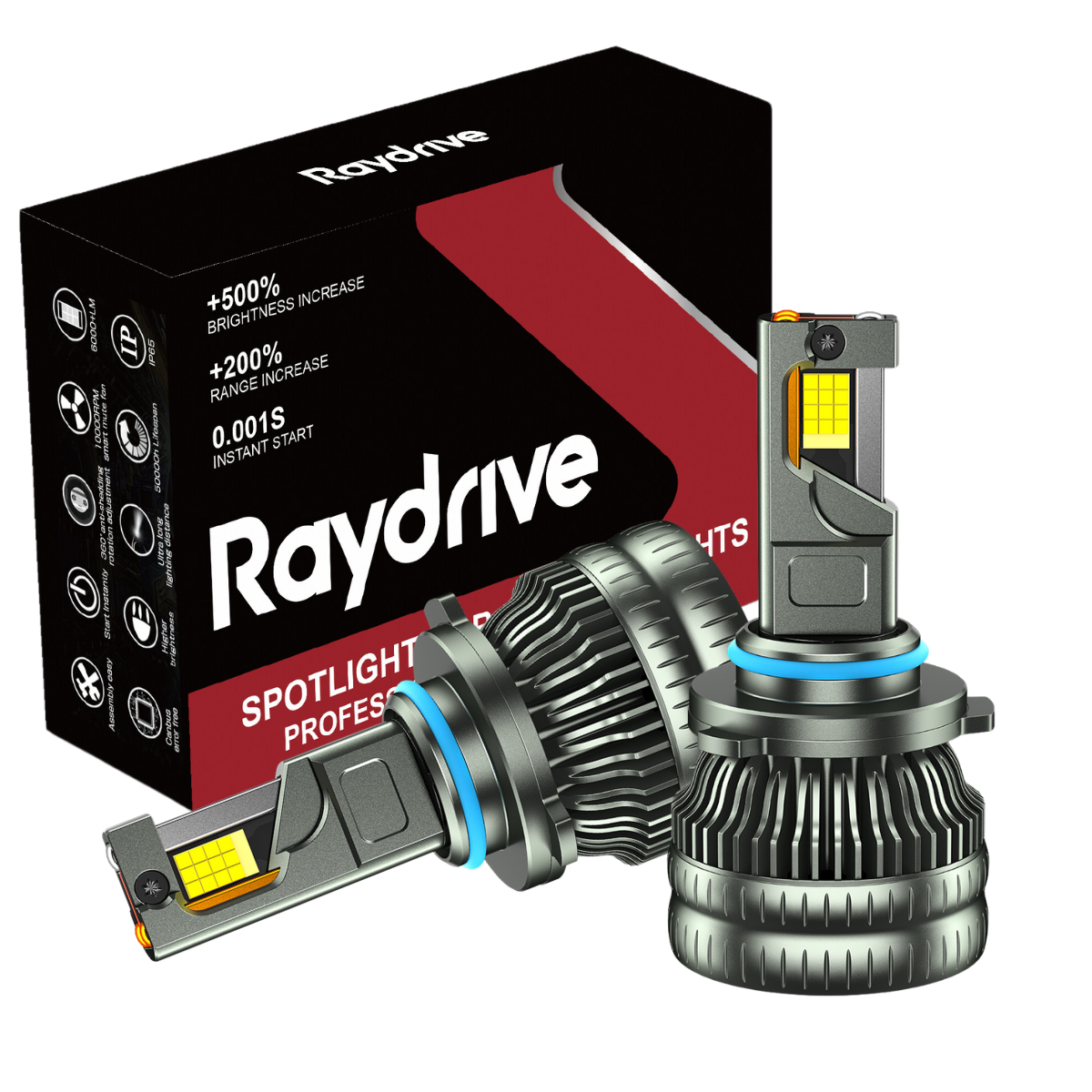 Светодиодные автомобильные лампы Raydrive LED 240W 9005(HB3),6000K,7055Csp,2 шт