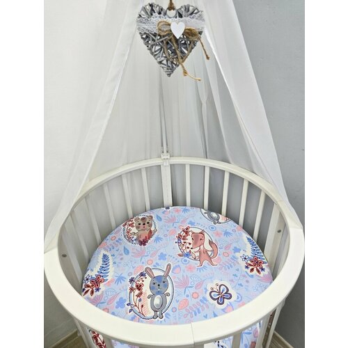 Простынь на круглый матрас 