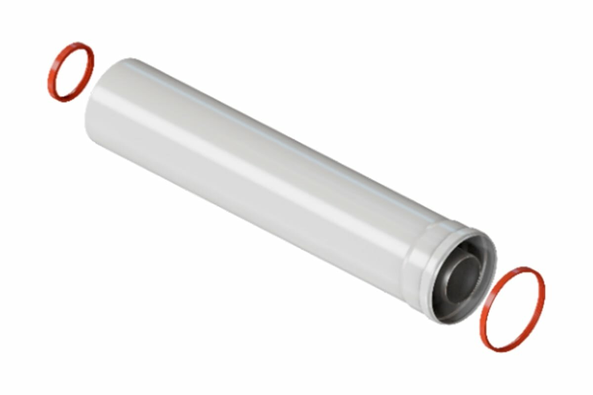 ROMMER Удлинитель дымохода коакс. раструбн. 60/100 l 500 RCA-6010-000500 RG0091CSP6HMAG