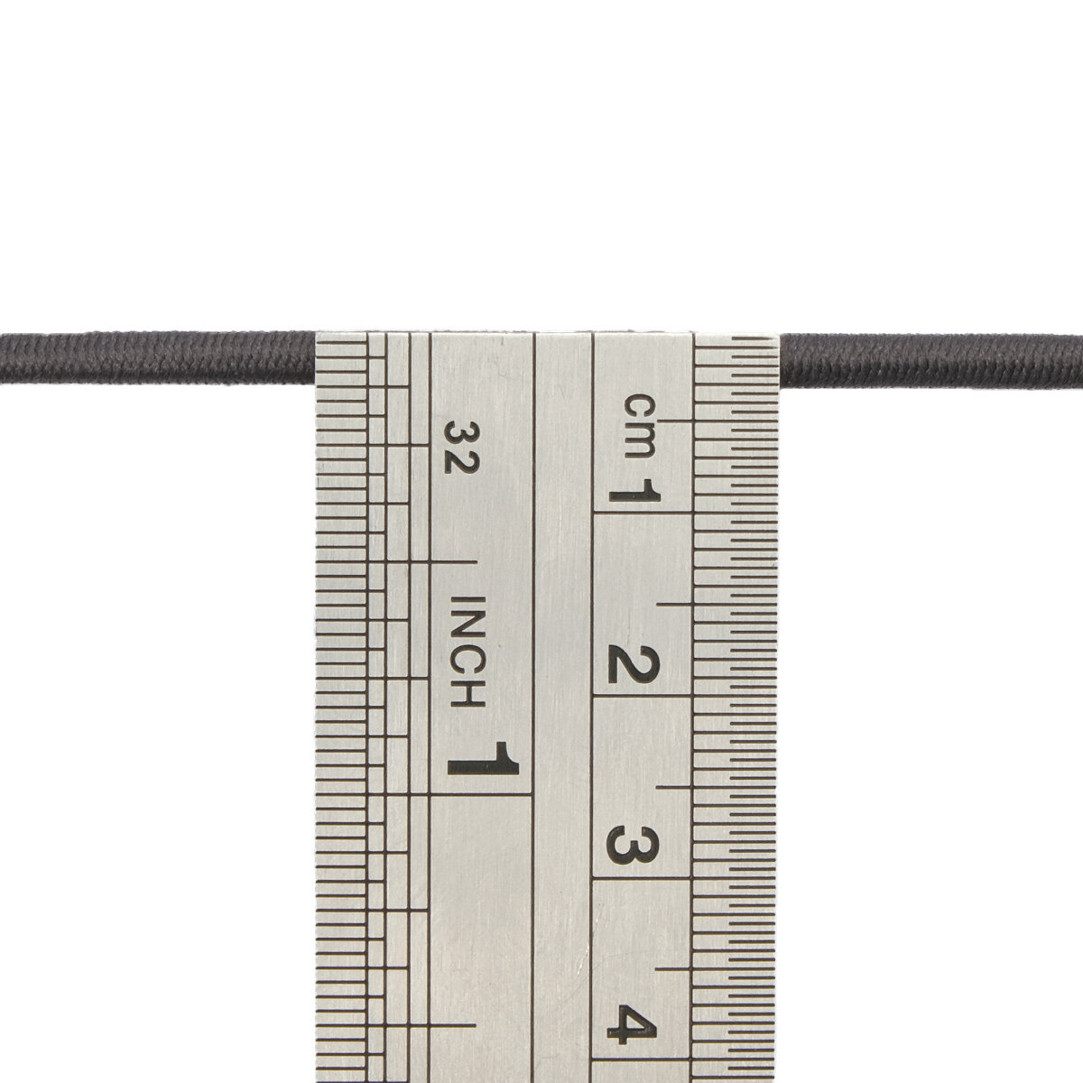 Шнур эластичный 3 мм*100 м, для рукоделия и шитья, круглый, темно-серый, Айрис — фото 1