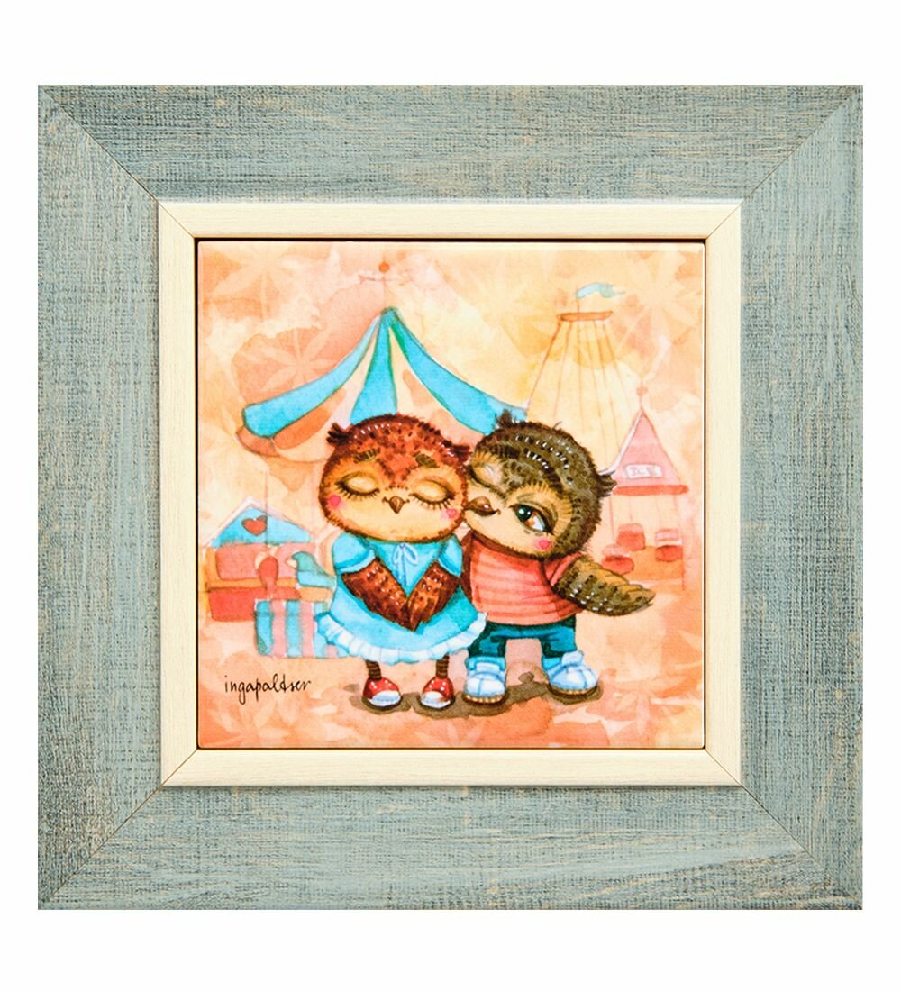 Панно керамическое  Яркие чувства  10х10