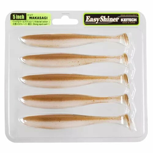 Силиконовая приманка Keitech Easy Shiner 5 #412 12.5см. 5шт.